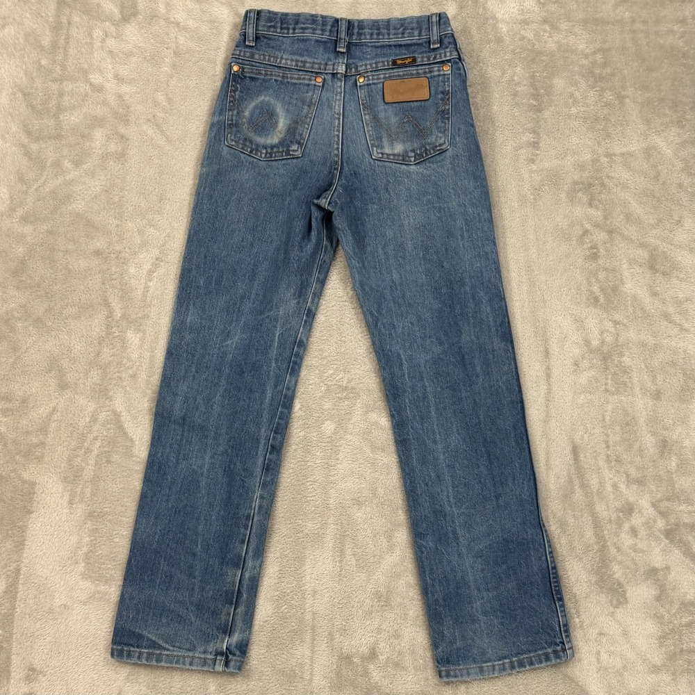 Wrangler Jeans Youth Boys Kids 14 Slim 13MWZBP Cowboy Cut Heavy Denim Distressed